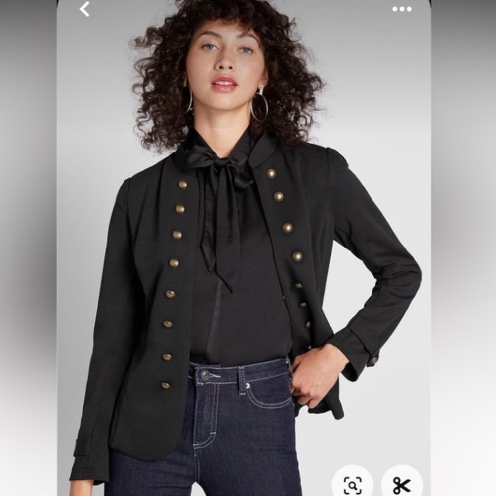 Modcloth Military Jacket Double Breasted Size Medium